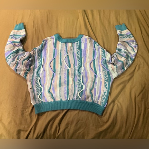 Forever 21 Knitted Pastel Crop Retro Sweater - Picture 3 of 3
